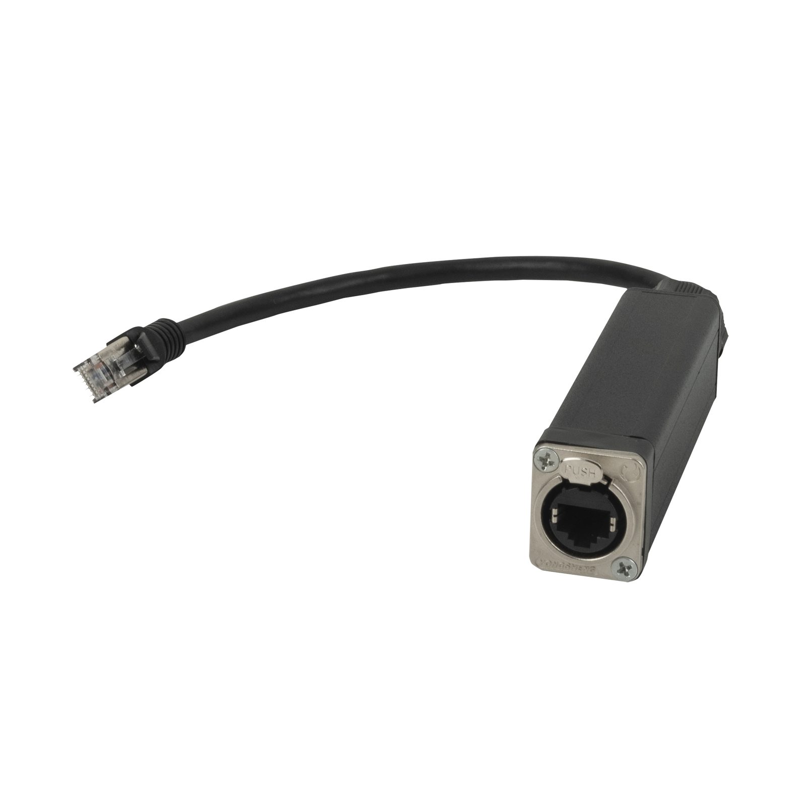 Adattatore RJ45 a ProCAT CAT6 schermato con connettore bloccabile - Showgear FLA63