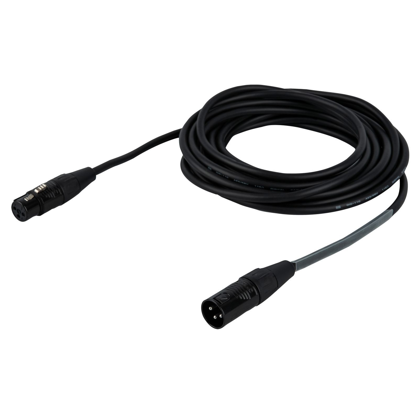 Cavo DMX/AES-EBU XLR 3P M-F 6m contatti argentati - DAP FLR096