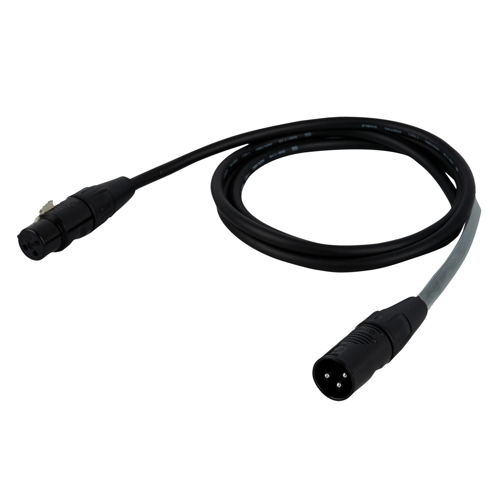 Cavo DMX/AES-EBU XLR 3P M-F 0,75m contatti argentati - DAP FLR0975