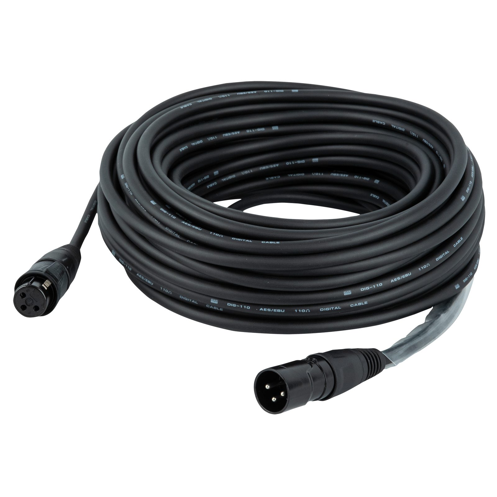 Cavo DMX/AES-EBU IP65 XLR 3P M-F 15m connettori Rean RCX3 - DAP FLR7315