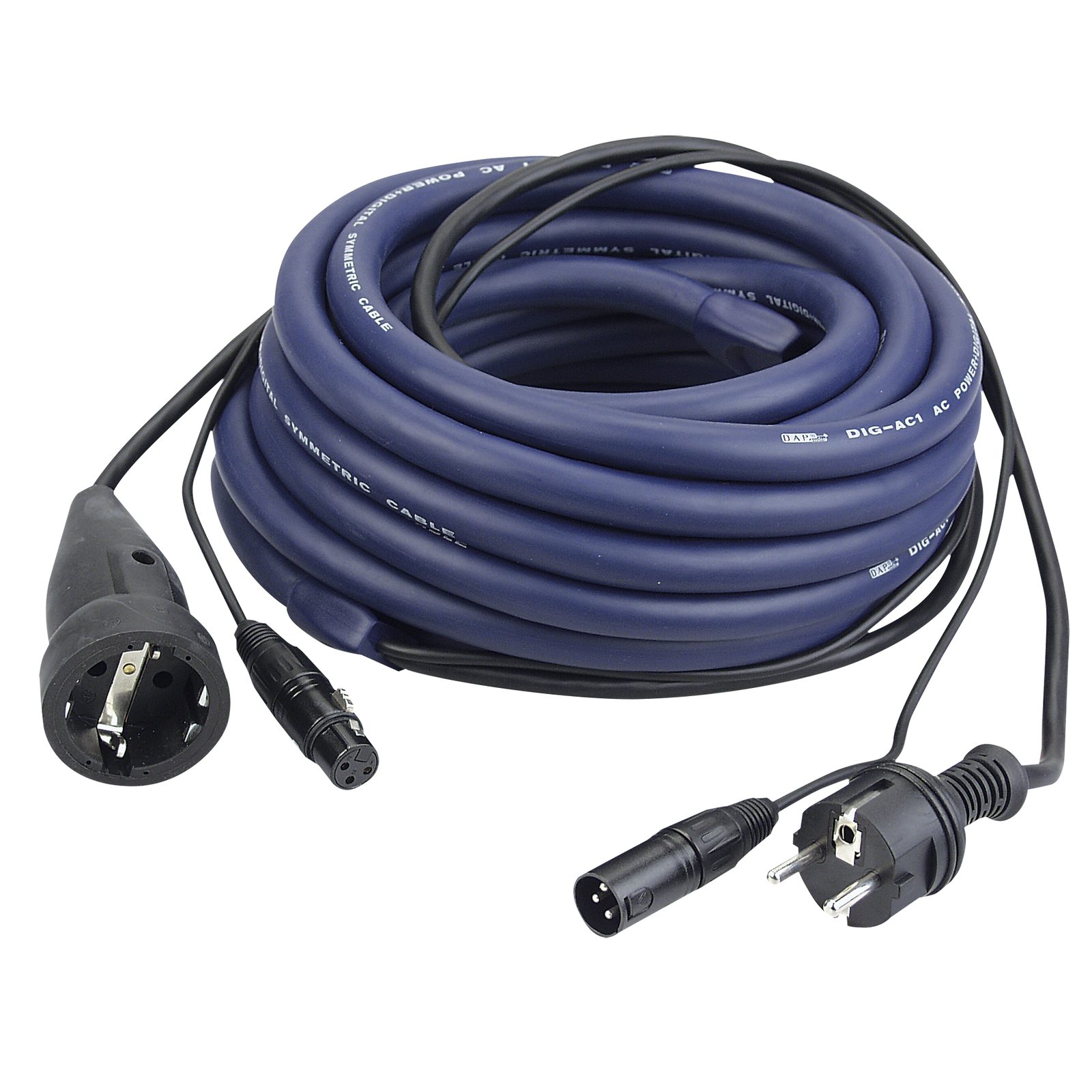 Cavo DMX/Power Schuko-XLR 3P M/F 6m - DAP FP056