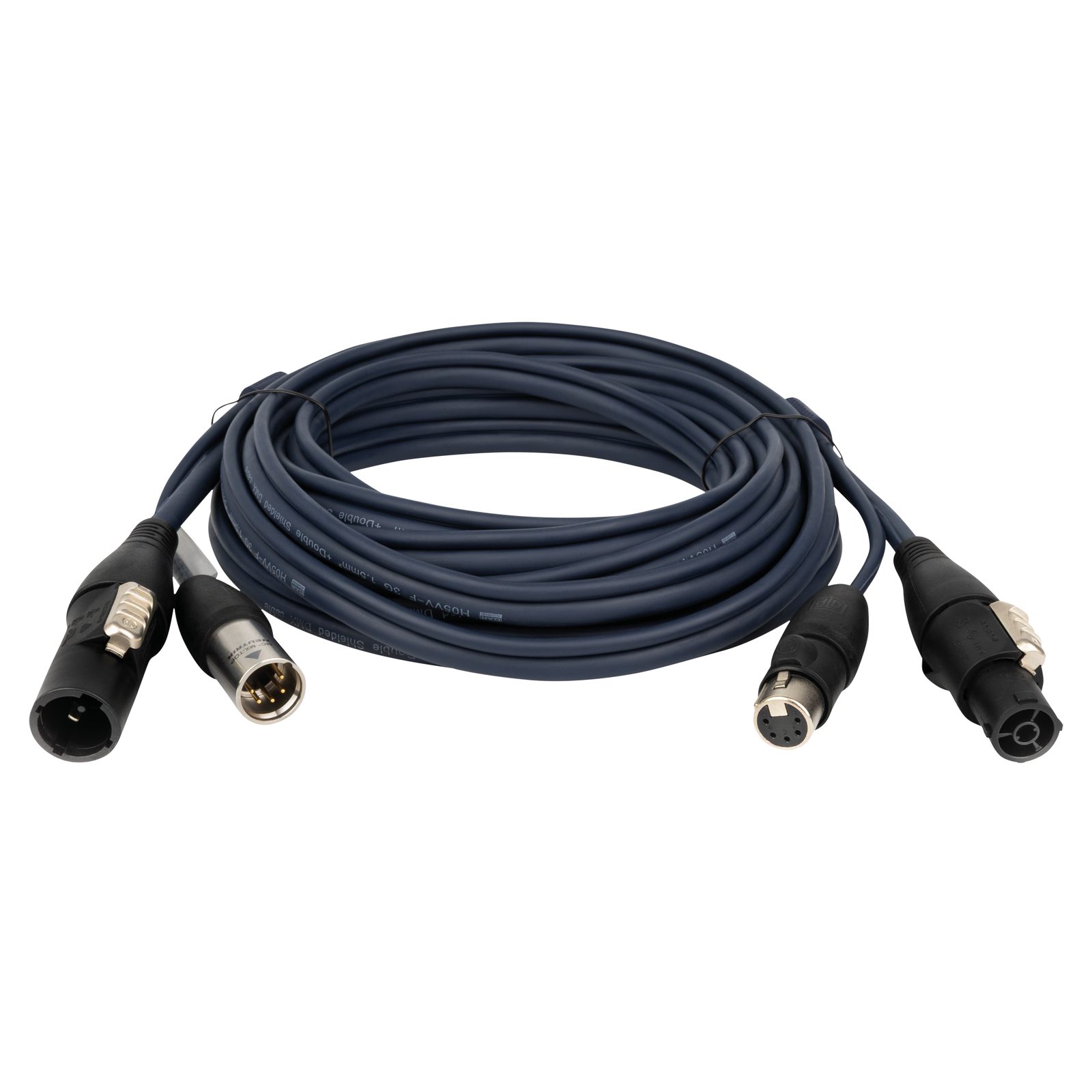 Cavo ibrido powerCON TRUE1 e XLR 5 pin IP65 - DMX/Power 6m - DAP FP166