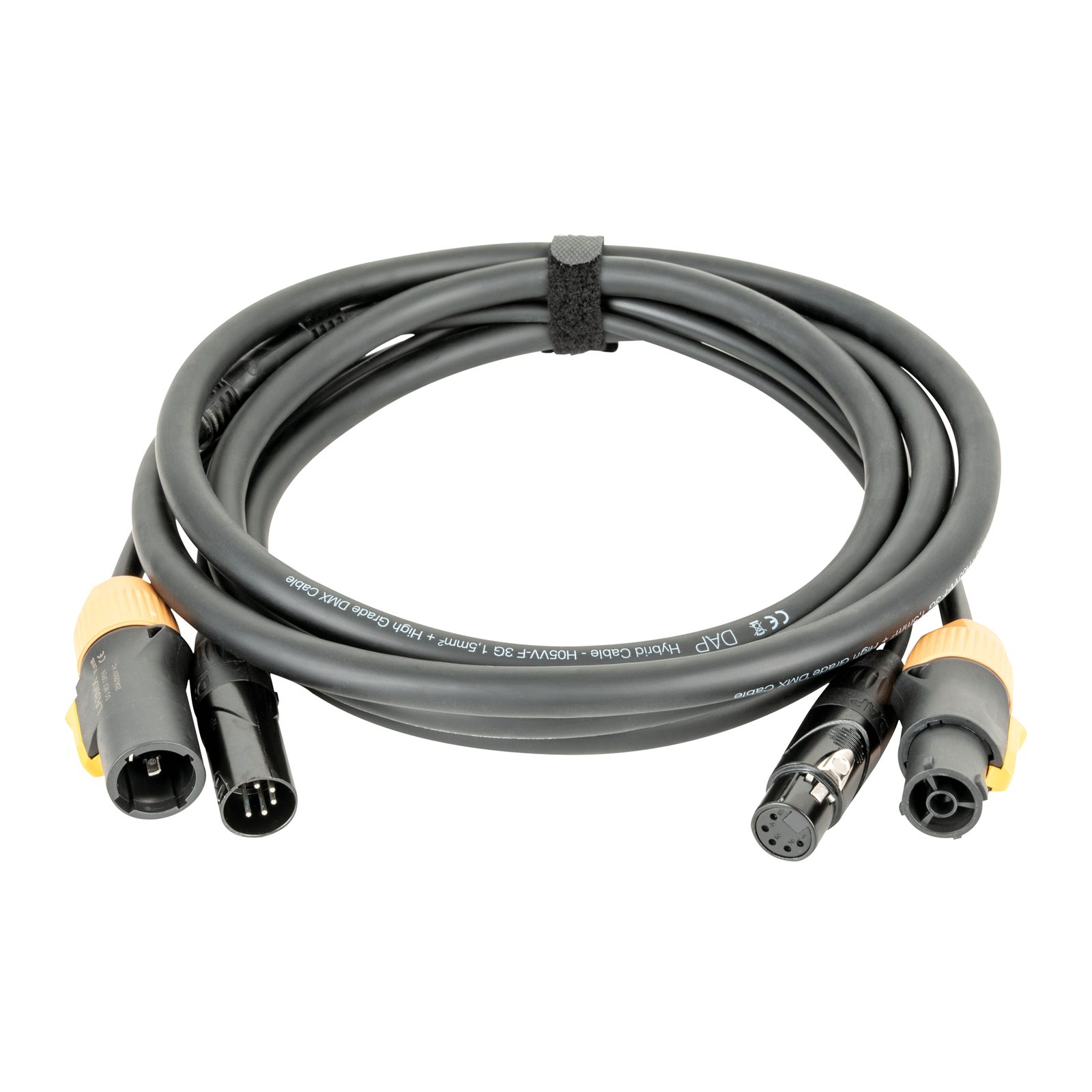Cavo ibrido DMX e Alimentazione 1.5m - Power Pro True & XLR 5P - DAP FP23150