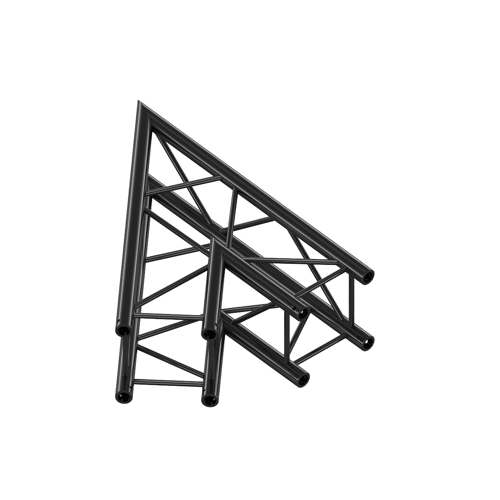 Angolo 45° Heavy Duty Pro-30 Square F Truss – Corner F, Black – Milos FQ30001HDB