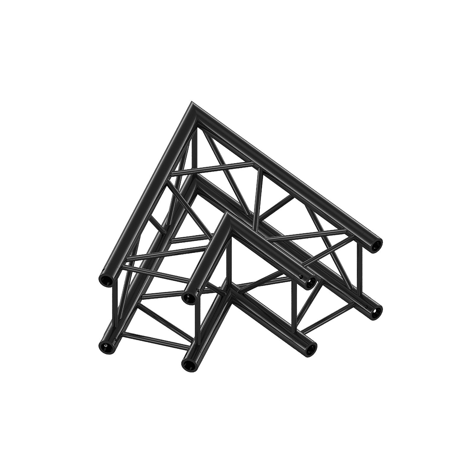 Angolo 60° Heavy Duty Pro-30 Square F Truss – Corner F, Black – Milos FQ30002HDB