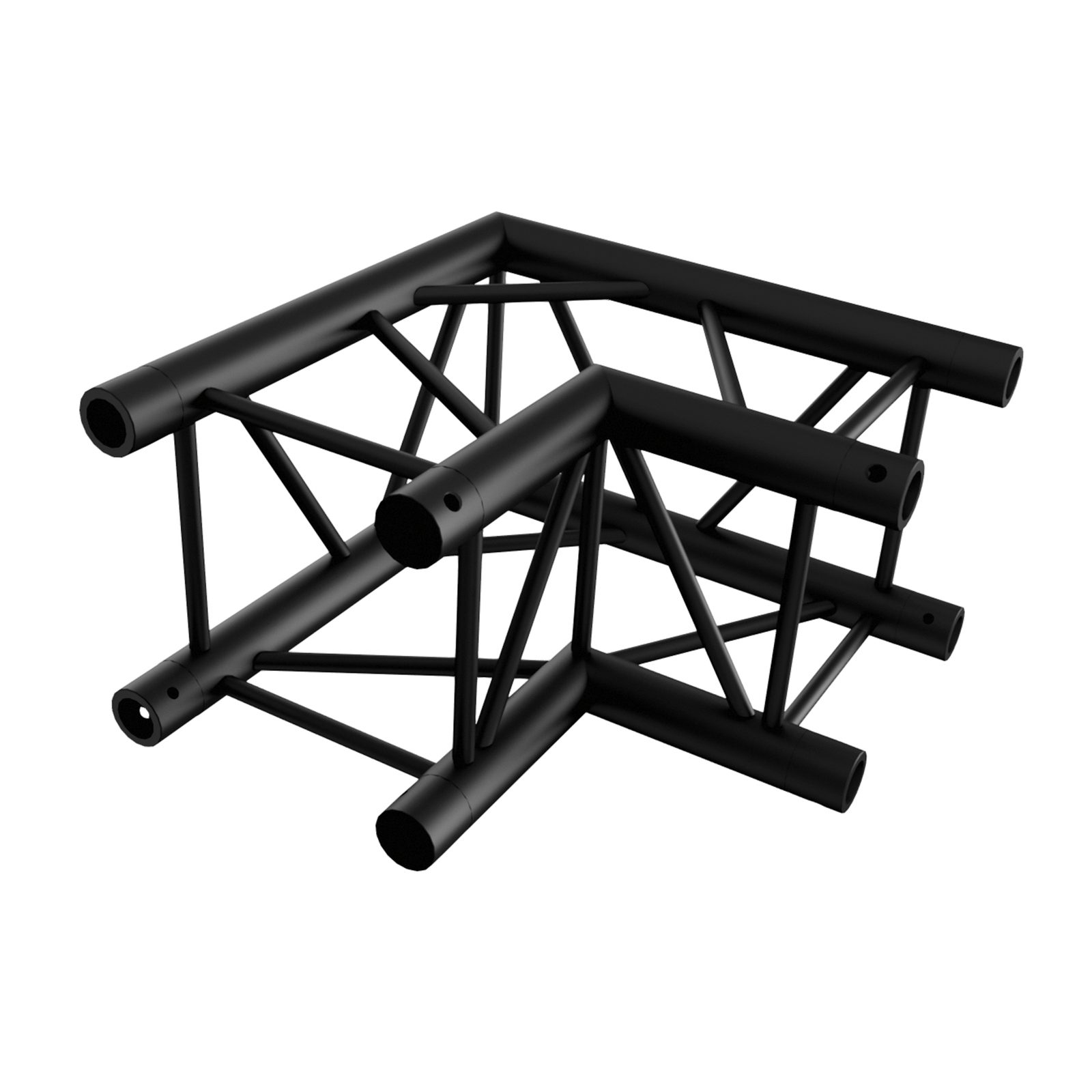 Pro-30 Square F Truss – Corner F, Black – Milos FQ30003B