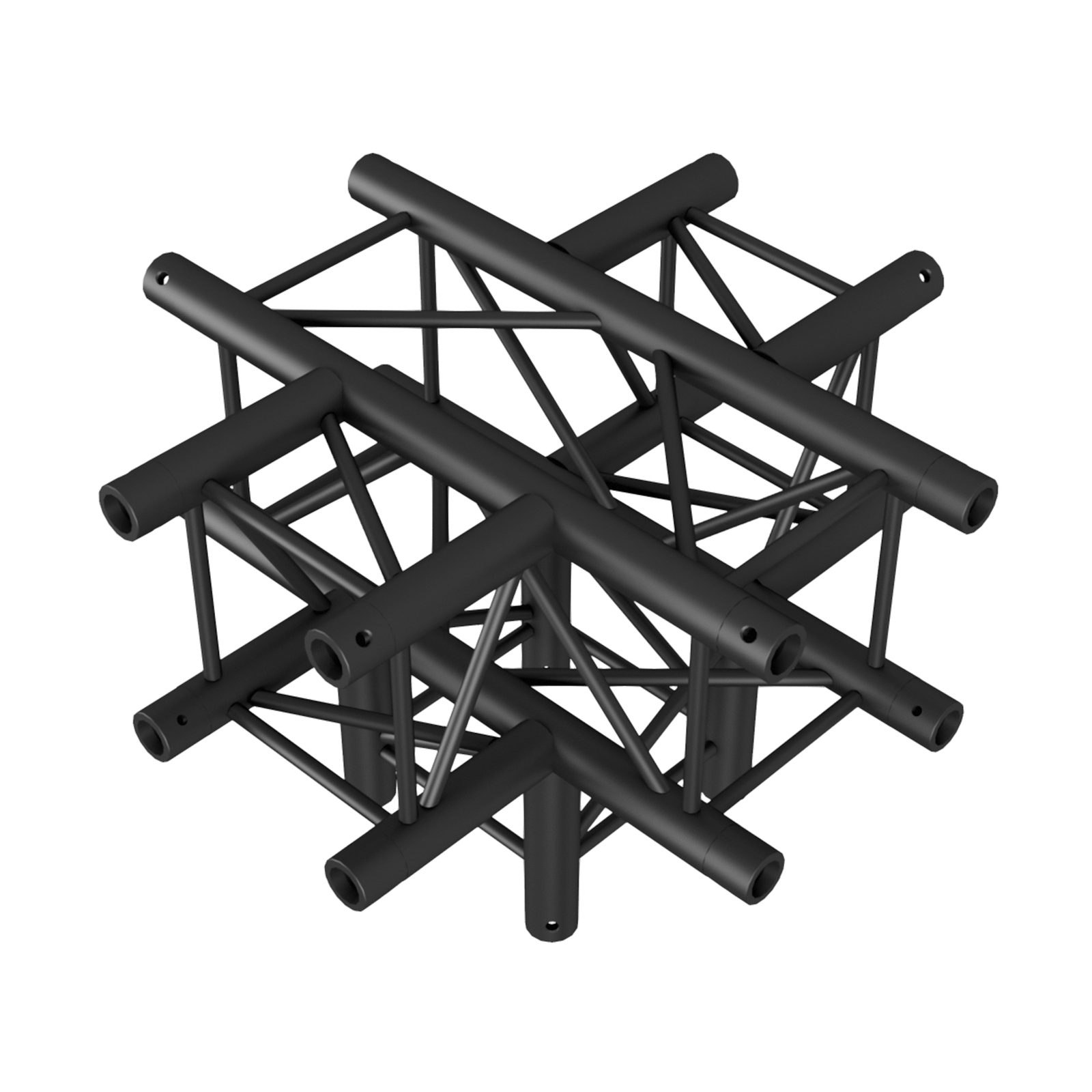 Traliccio Pro-30 Square F Truss - Cross + Down 5-way 71cm F (Prolyte compatibile) Black - Milos FQ30024B