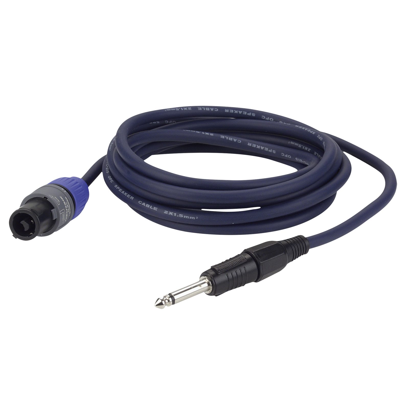 Cavo Jack mono 6.3mm to speakON NL2 2x1.5mm² Neutrik 20m - DAP FS1620