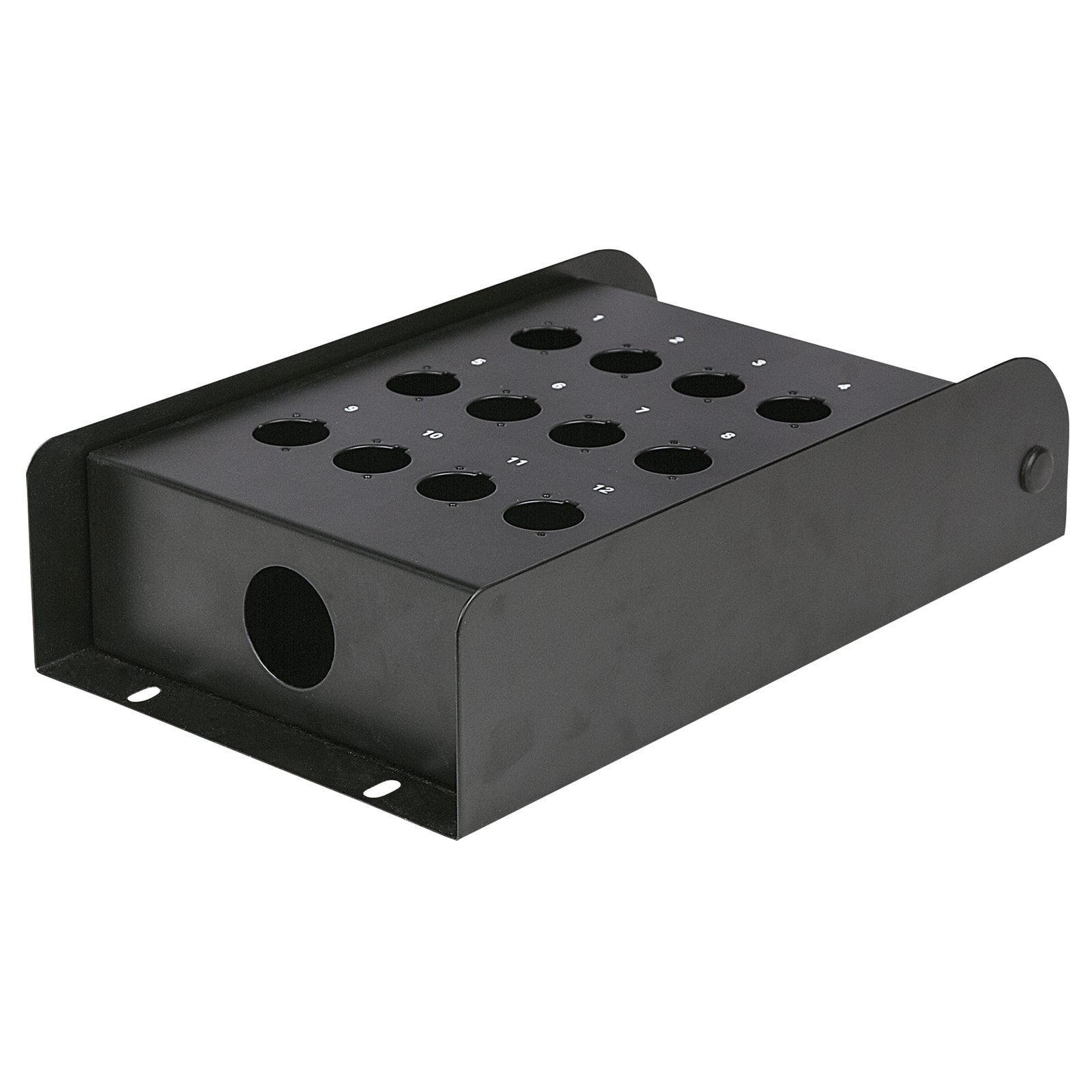 Stage box vuota 12 fori, metallo nero - DAP FSB12E