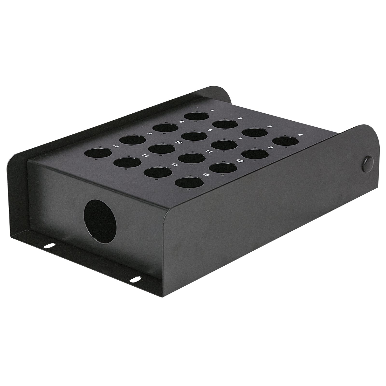 Stage box vuota 16 fori, metallo nero - DAP FSB16E