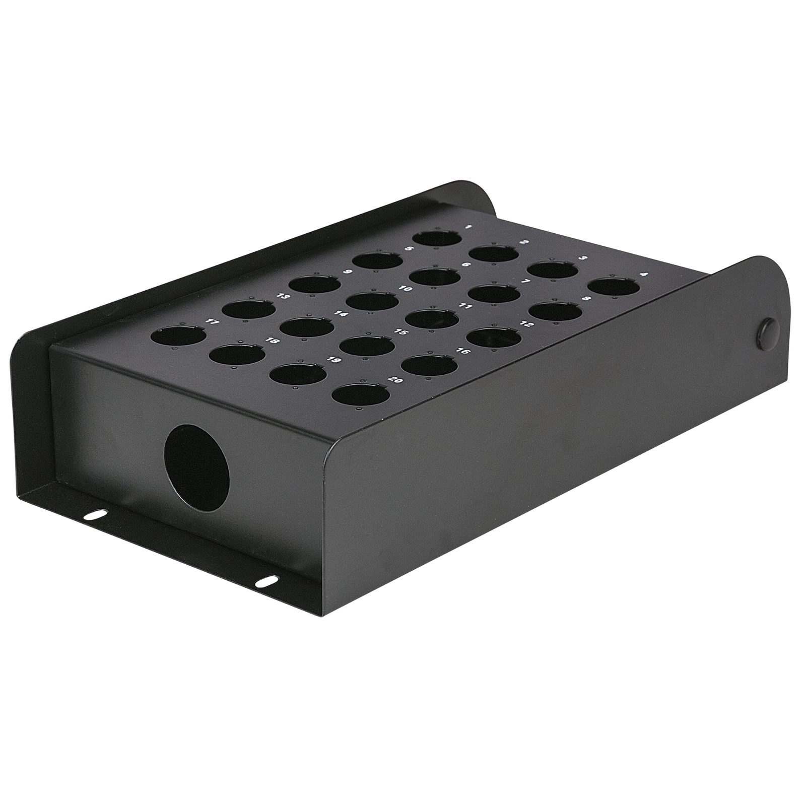 Stage box vuota 20 fori, metallo nero - DAP FSB20E