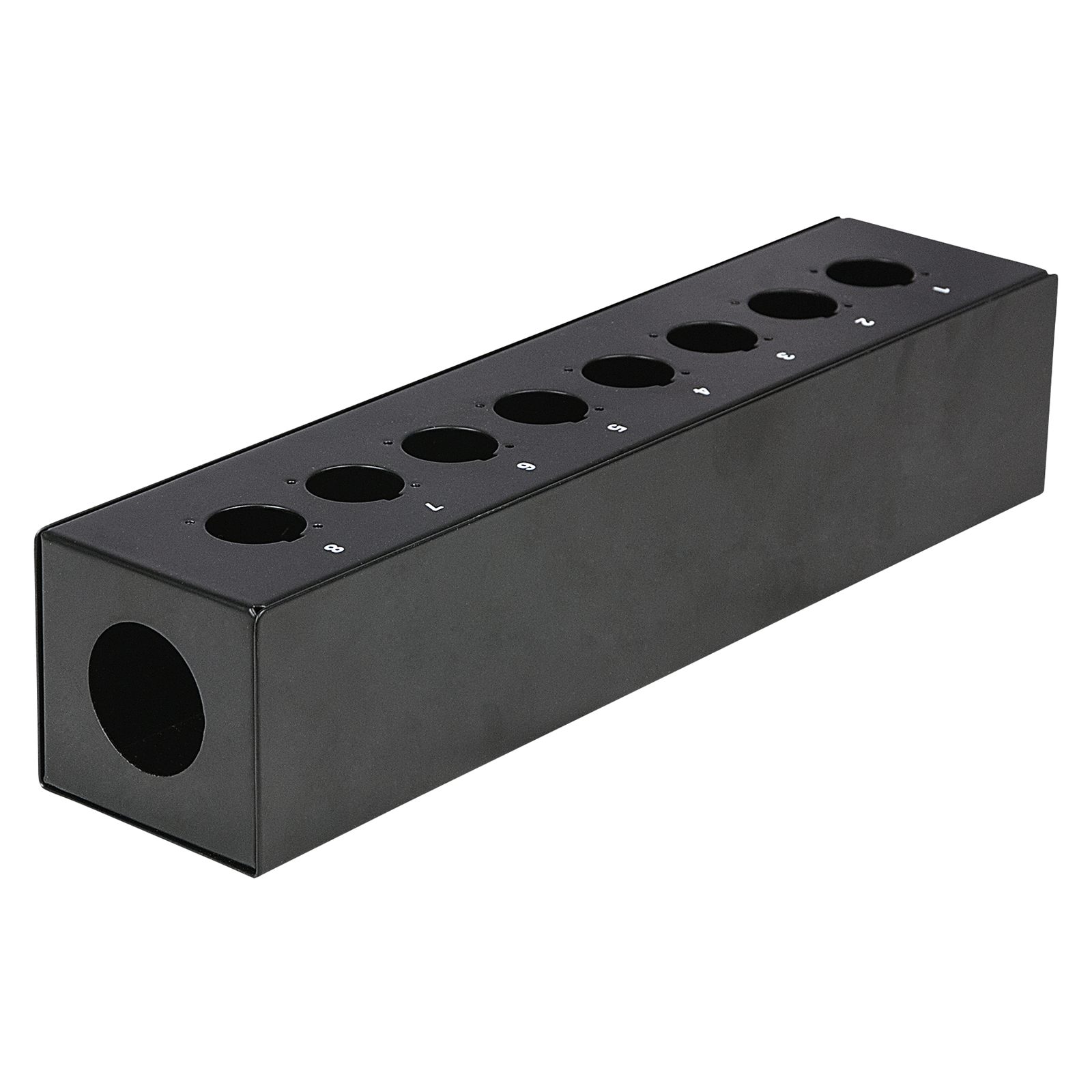 Stage box vuota 8 fori, metallo nero - DAP FSB8E
