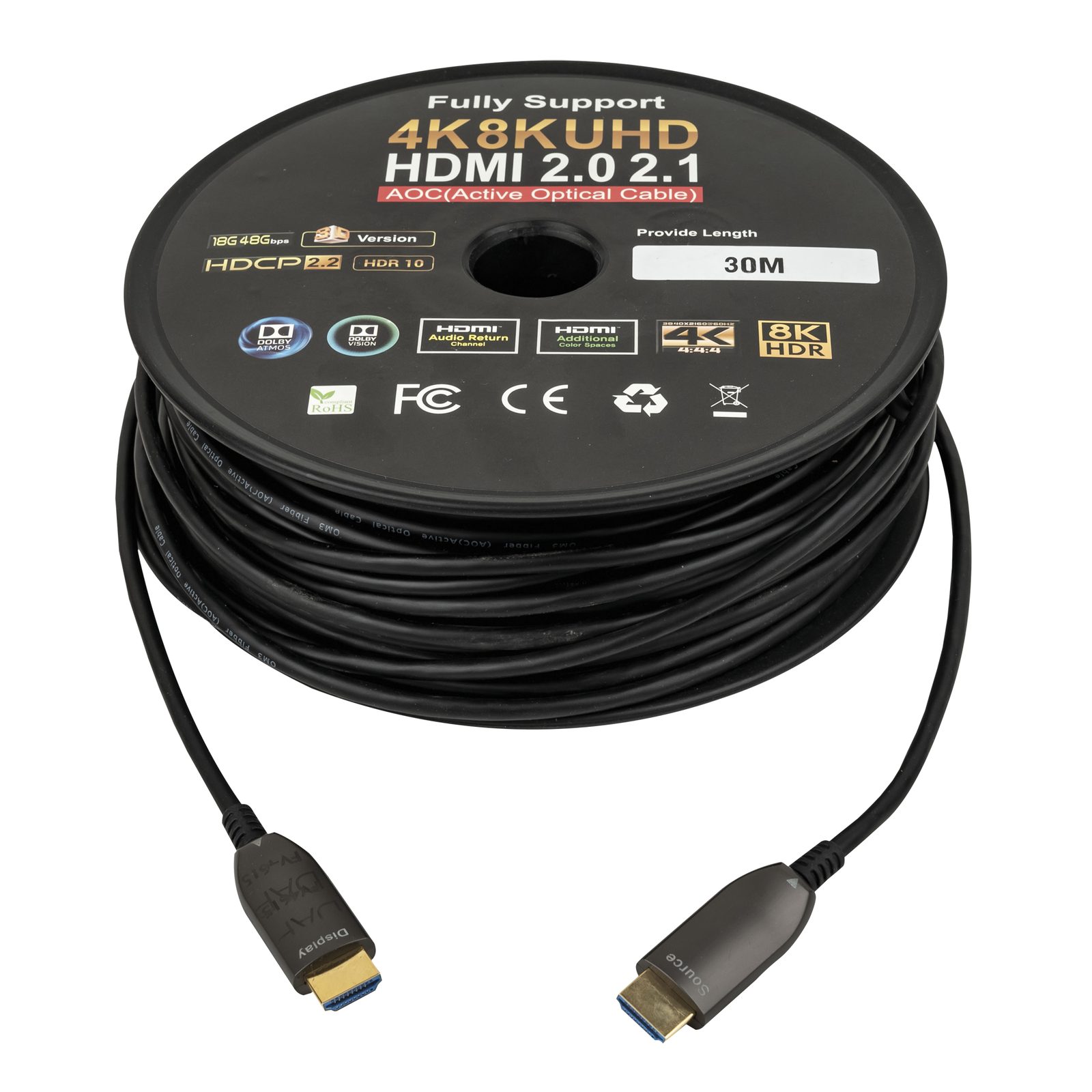 Cavo HDMI 2.1 AOC 8K Fibra Ottica 30m - DAP FV4530