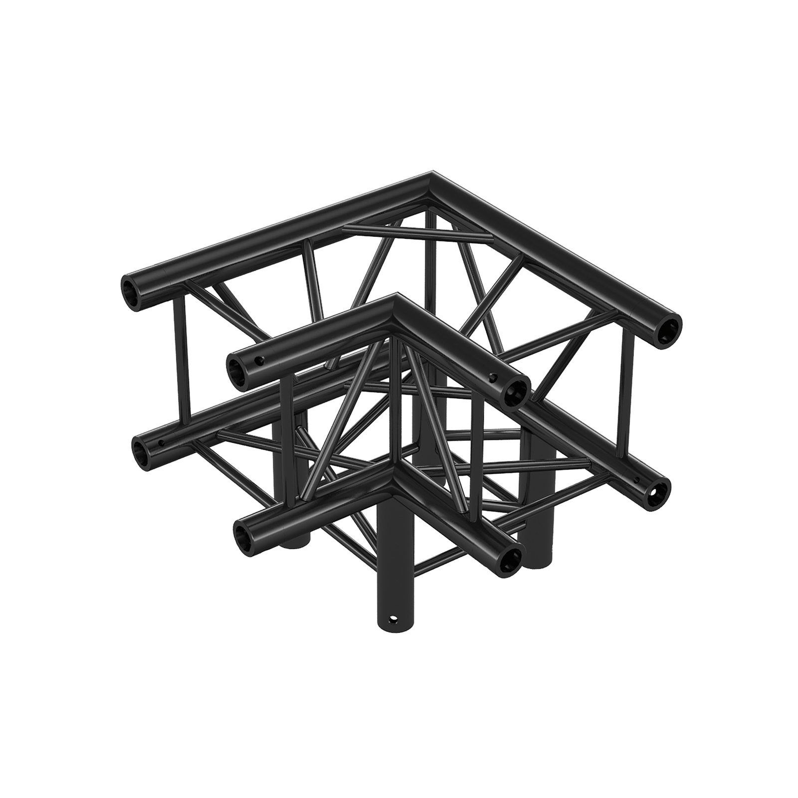 Traliccio angolare 3 vie 90° Heavy Duty Pro-30 Square G - Nero - Milos GQ30012HDB