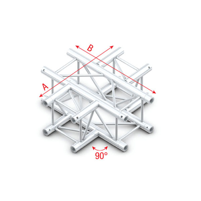 Traliccio a croce 4 vie Pro-30 G - 71 cm - Alluminio - Milos GQ30016