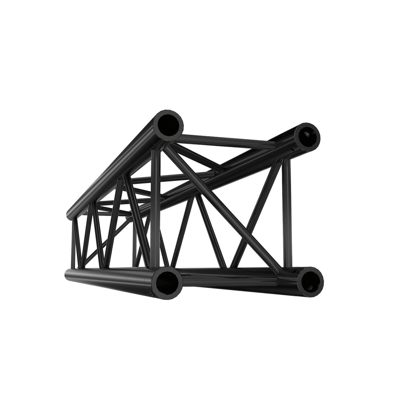 Traliccio Pro-30 Quadrato G Dritto 1500mm Nero - Milos GQ30150B