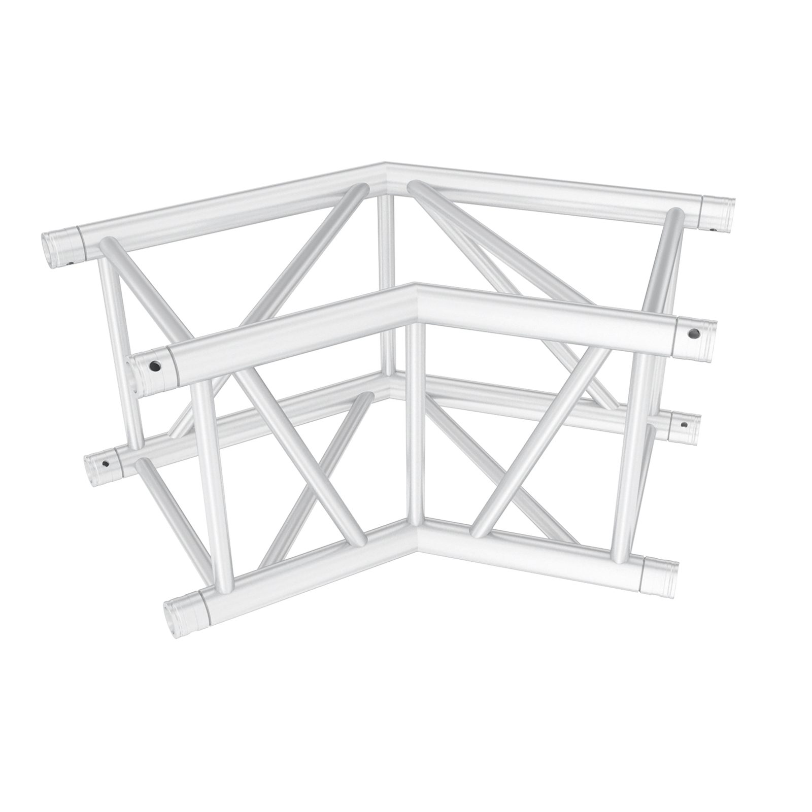 Angolo 135° Heavy Duty per traliccio Pro-40 Square G, compatibile Global/Euro, argento - Milos GQ40005HD