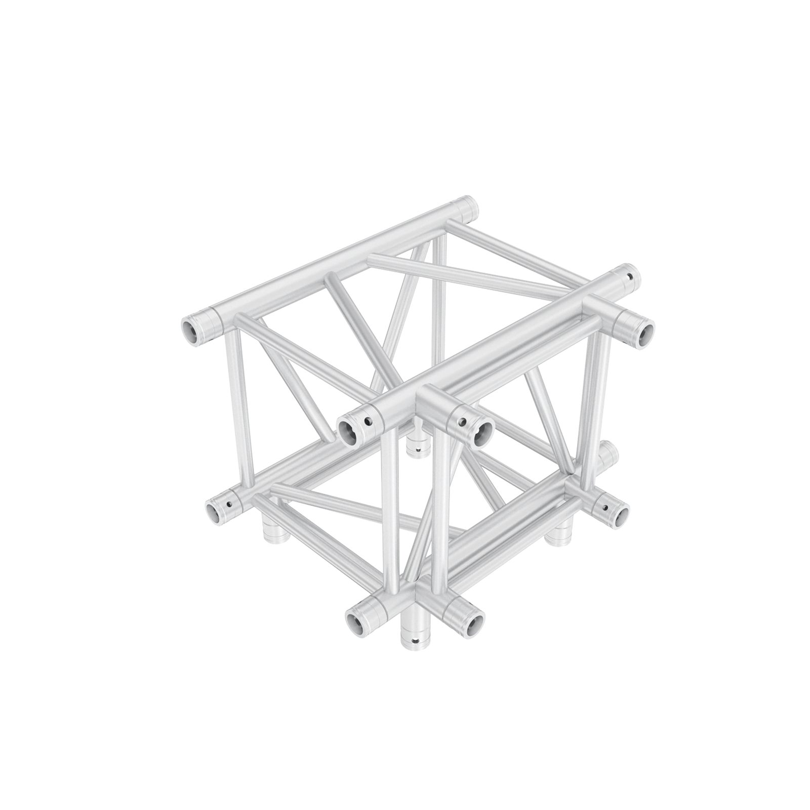 T-Cross con discesa 4 vie Heavy Duty Pro-40 Square G Truss, compatibile Global/Euro, argento - Milos GQ40020HD