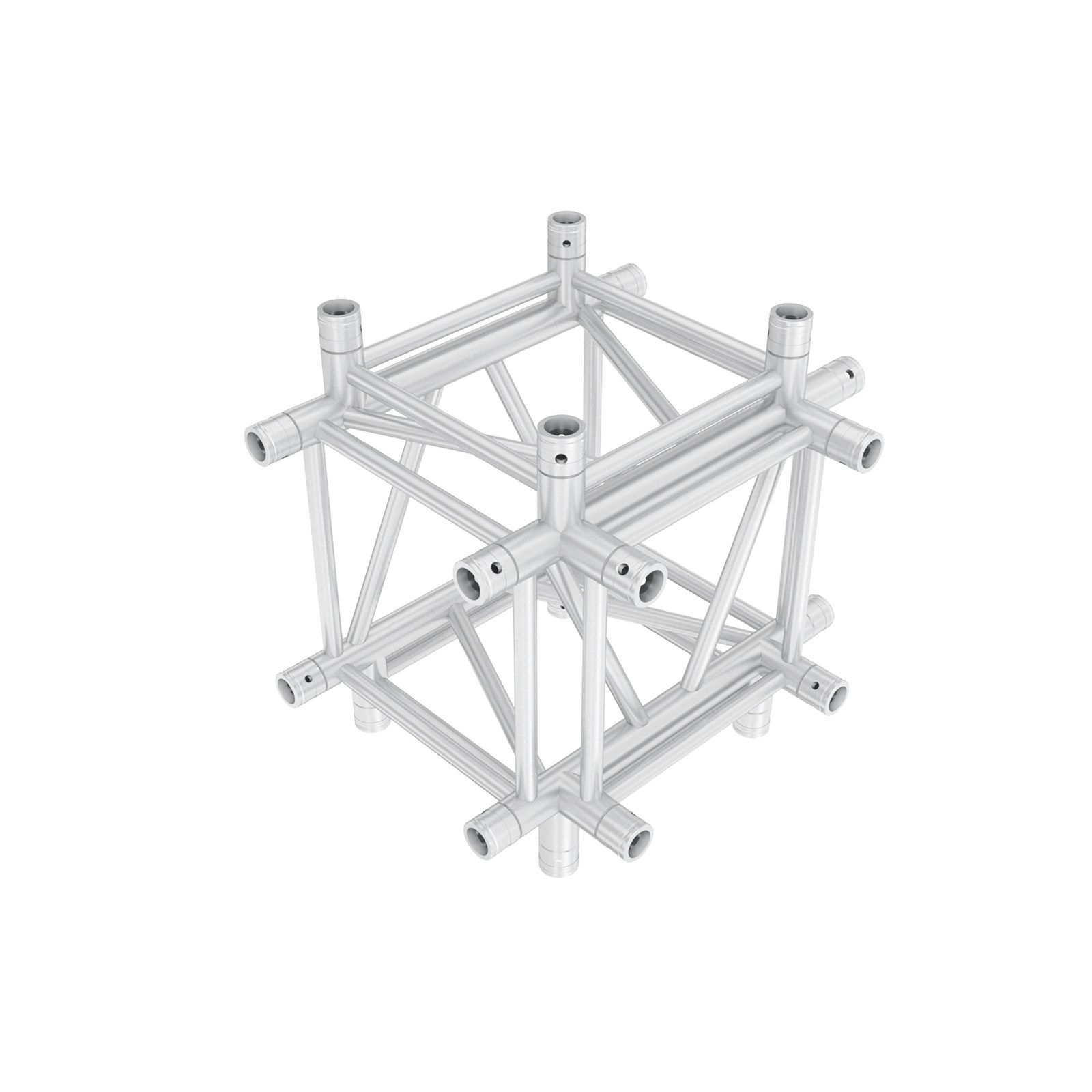 Croce con discesa 5 vie Heavy Duty Pro-40 Square G Truss, compatibile Global/Euro, argento - Milos GQ40024HD