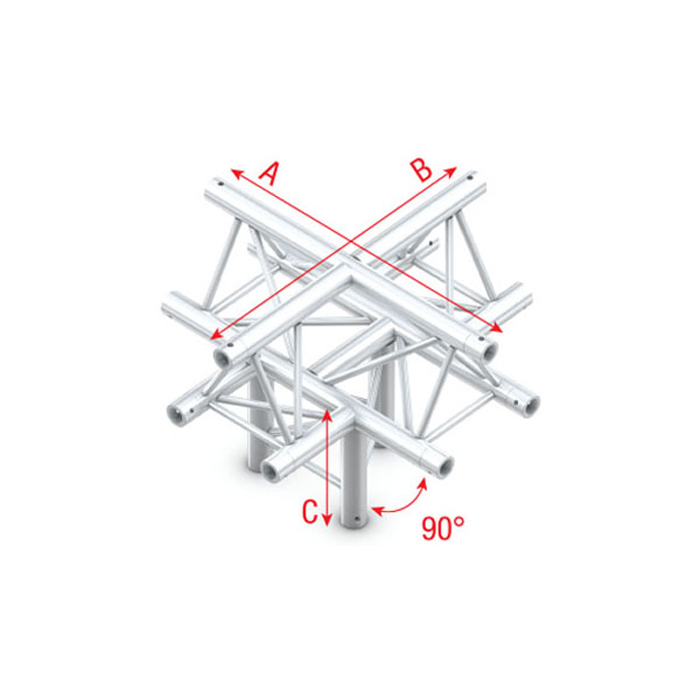 Pro-30 Triangle G Truss Cross + down 5-way apex up 71 cm G - Milos GT30025