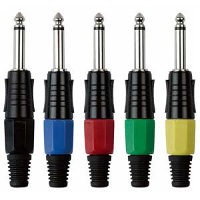 Jack plug 6.3mm mono custodia nera cappuccio nero - DAP JMK102BB