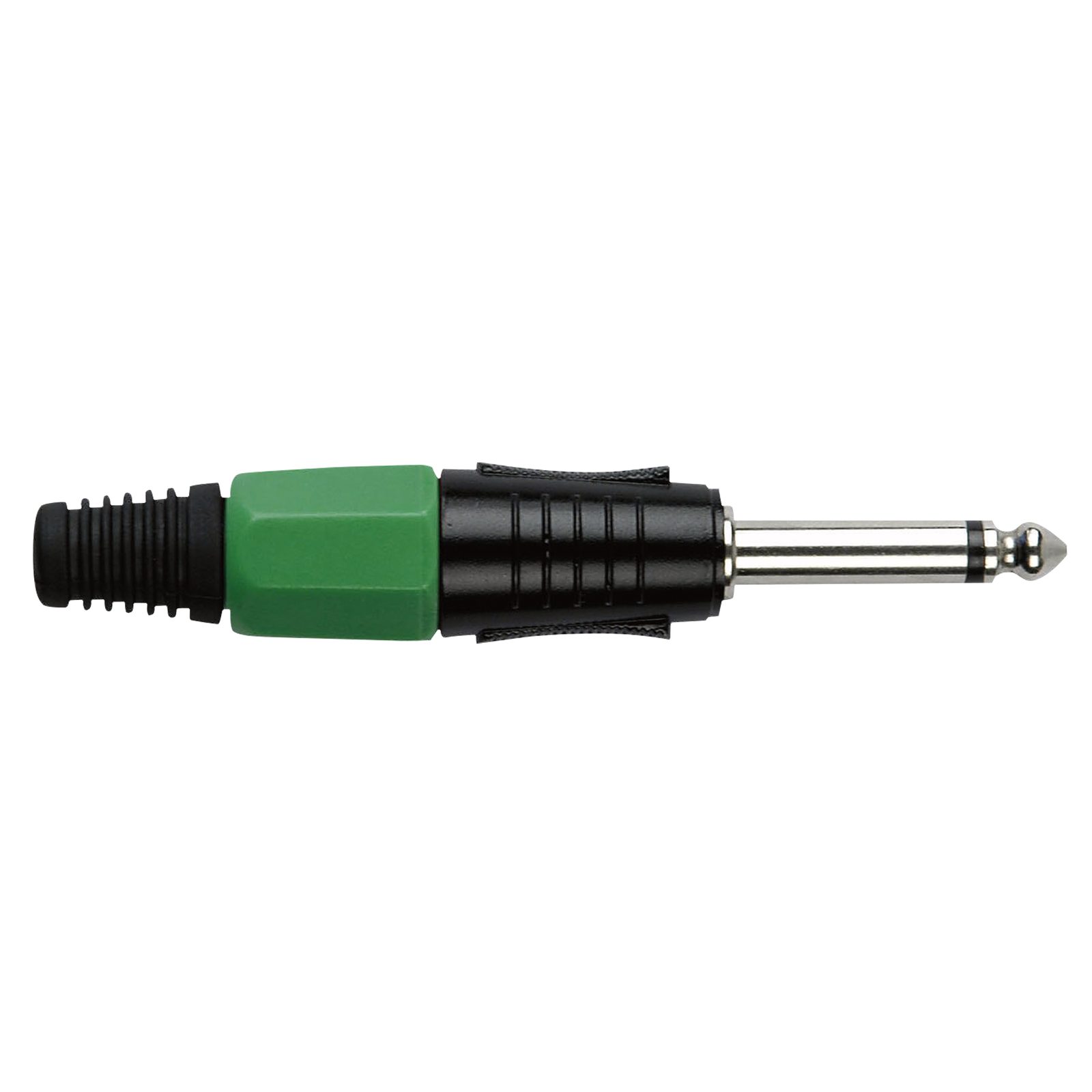 Jack plug 6.3mm mono custodia nera cappuccio verde - DAP JMK102BG