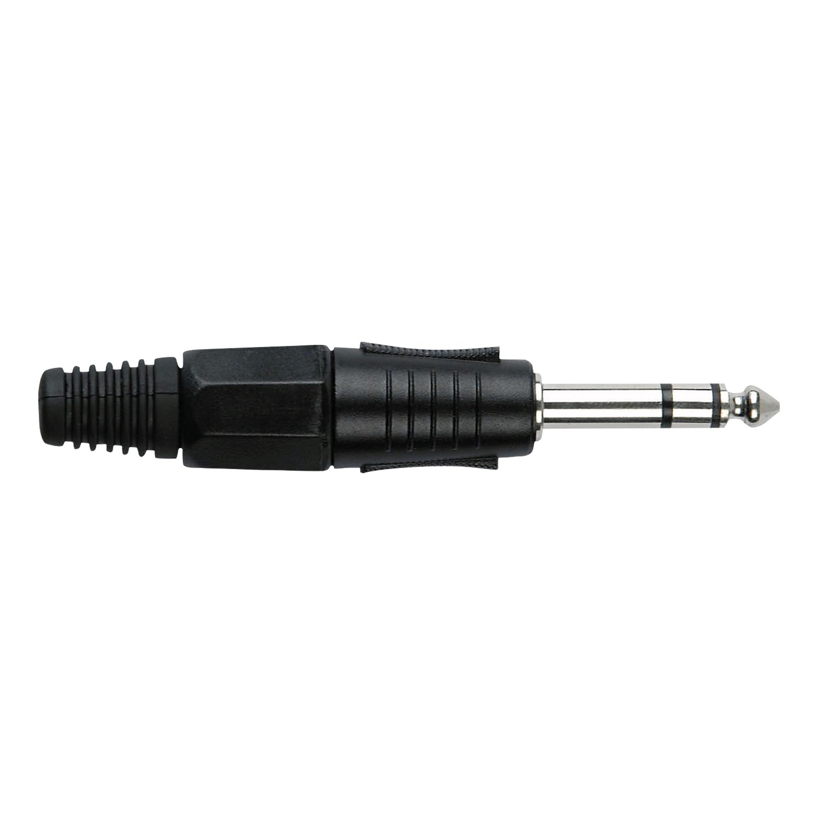 Jack plug stereo 6.3 mm, custodia nera, cappuccio nero - DAP JMK103BB