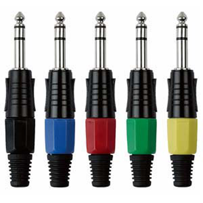 Jack plug stereo 6.3 mm, custodia nera, cappuccio nero - DAP JMK103BB