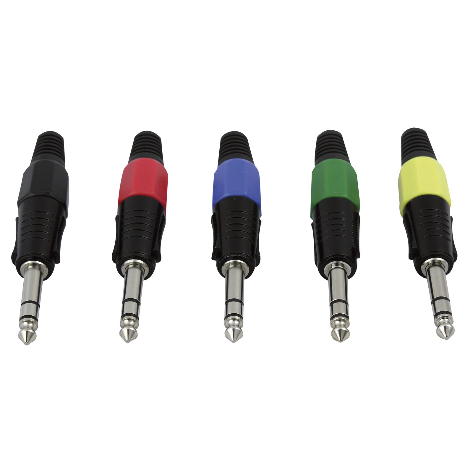 Jack plug stereo 6.3 mm, custodia nera, cappuccio nero - DAP JMK103BB