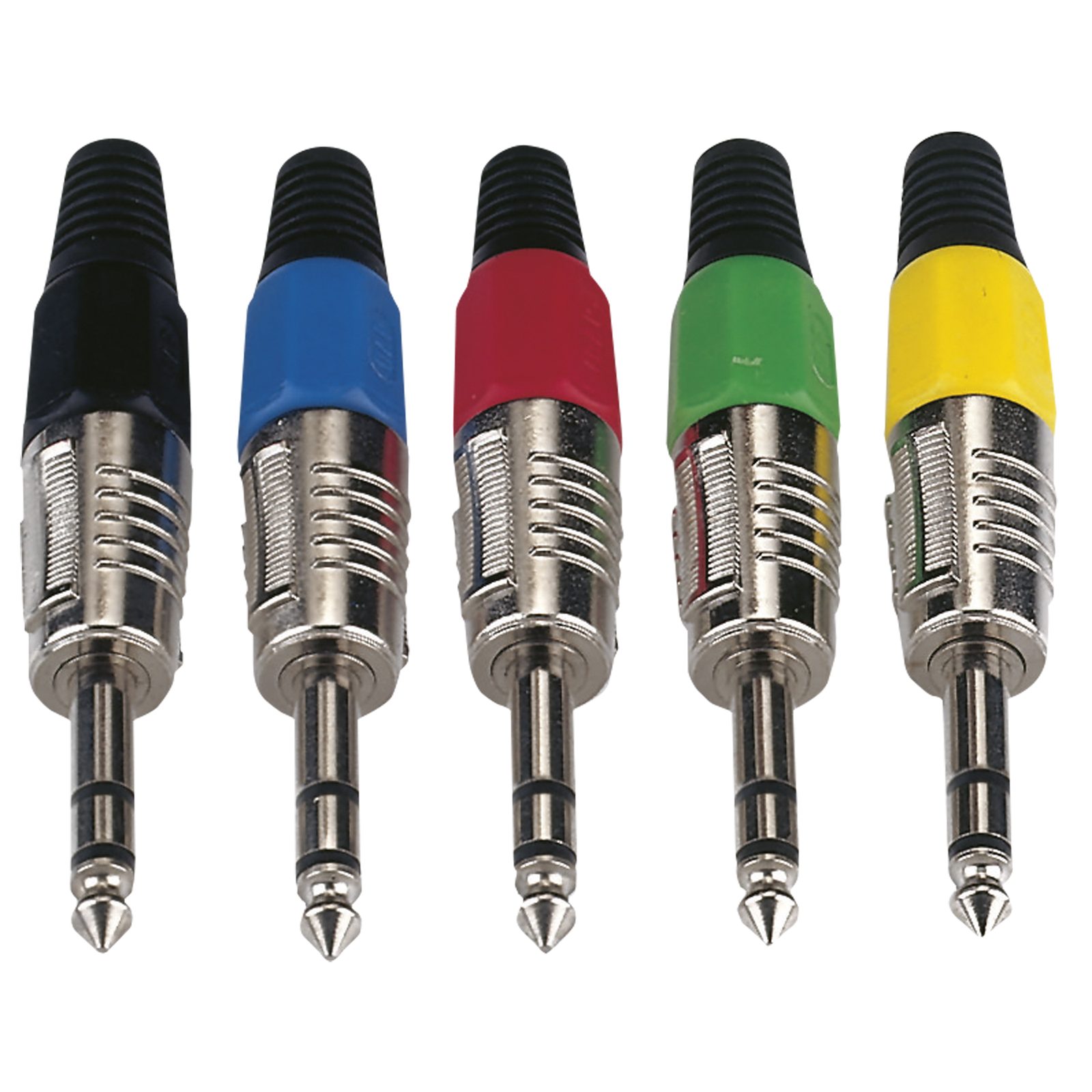 Jack plug stereo 6.3 mm, custodia nickel, cappuccio nero - DAP JMK103NB