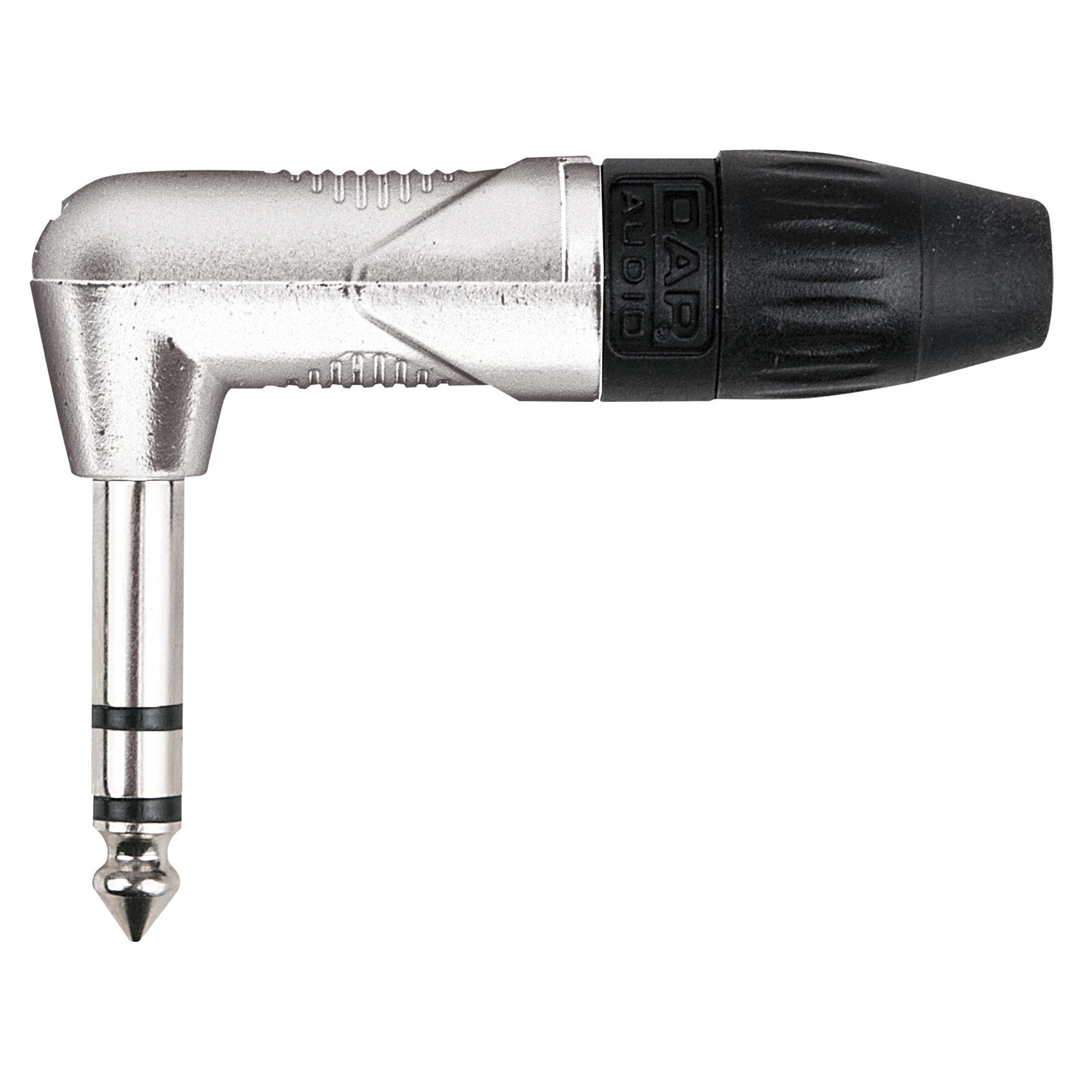 Jack 6,3 mm X-type angolato stereo argento - DAP JMX203NB