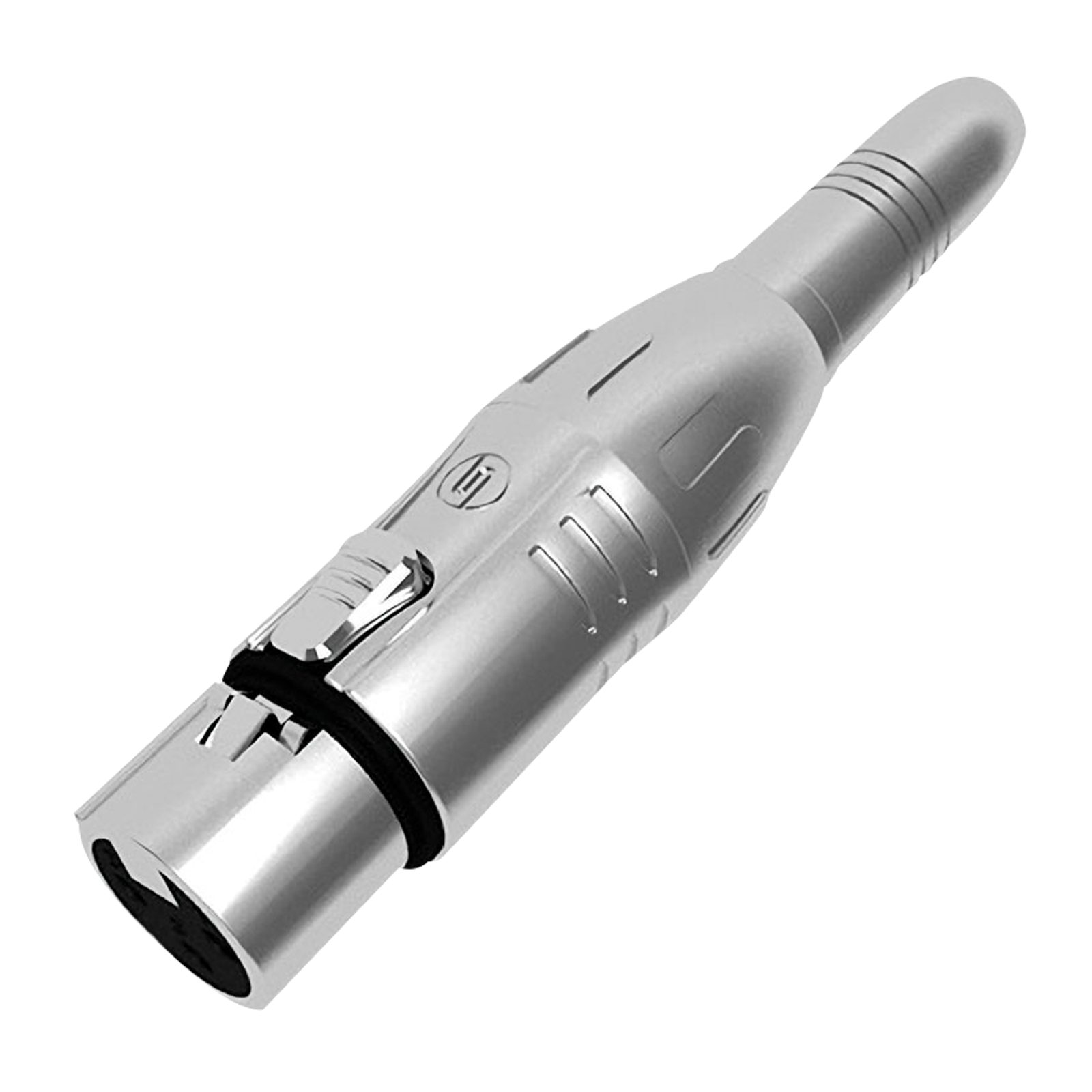 XLR 3P Female to Jack Stereo Female 6.3mm Gold Contacts Silver Housing - SEETRONIC MA3FJ3