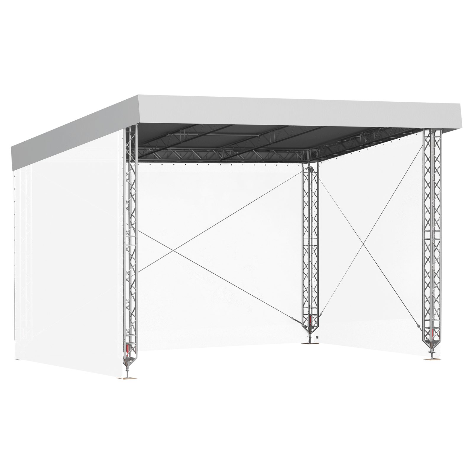 Sistema tetto inclinato MR0 6x4m con canopy - Milos MR064SLP