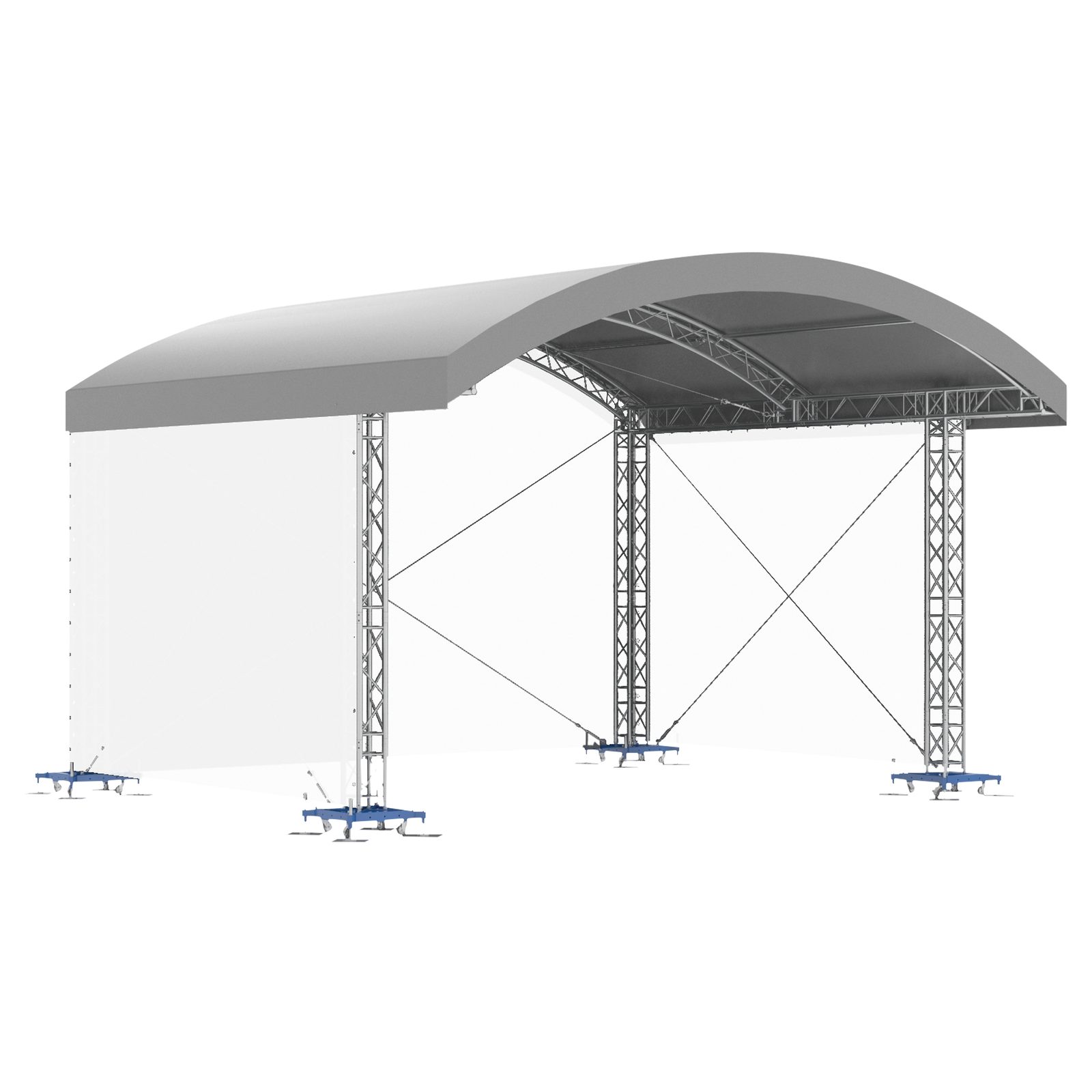 Tetto ad arco MR1 con canopy 6x4m - Milos MR164