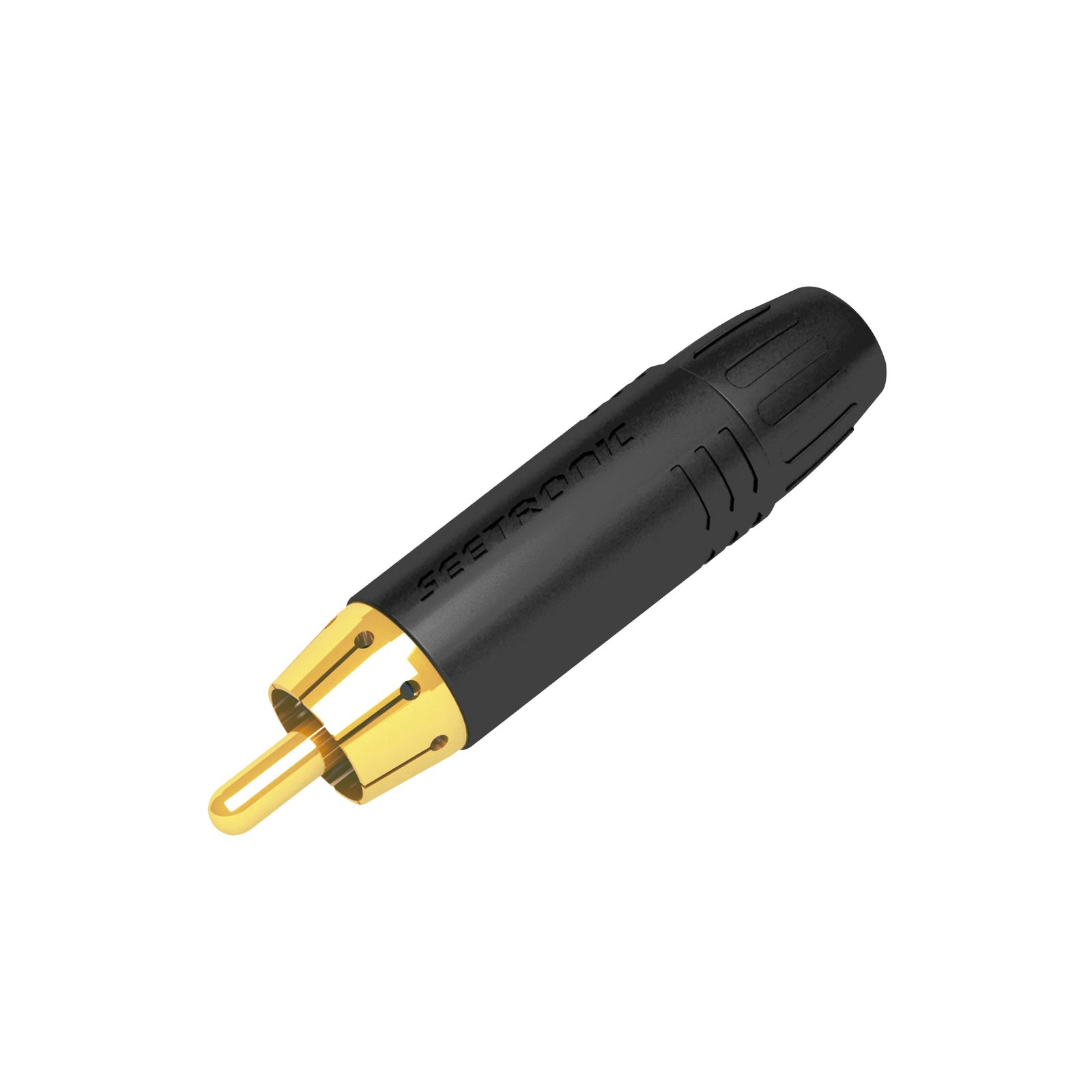 Connettore RCA maschio nero - Seetronic MT380