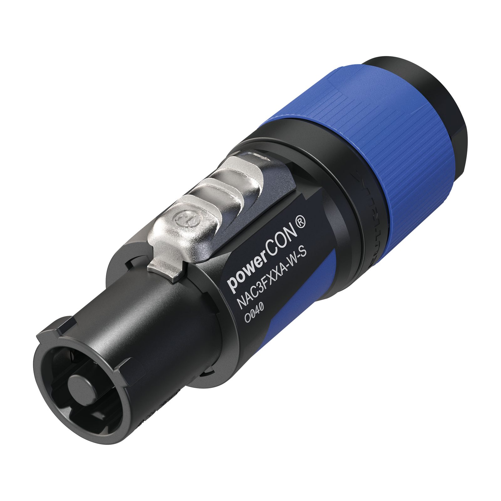 Connettore powerCON Femmina S per Cavi Piccoli Nero/Blu - Neutrik NAC3FXXAWS