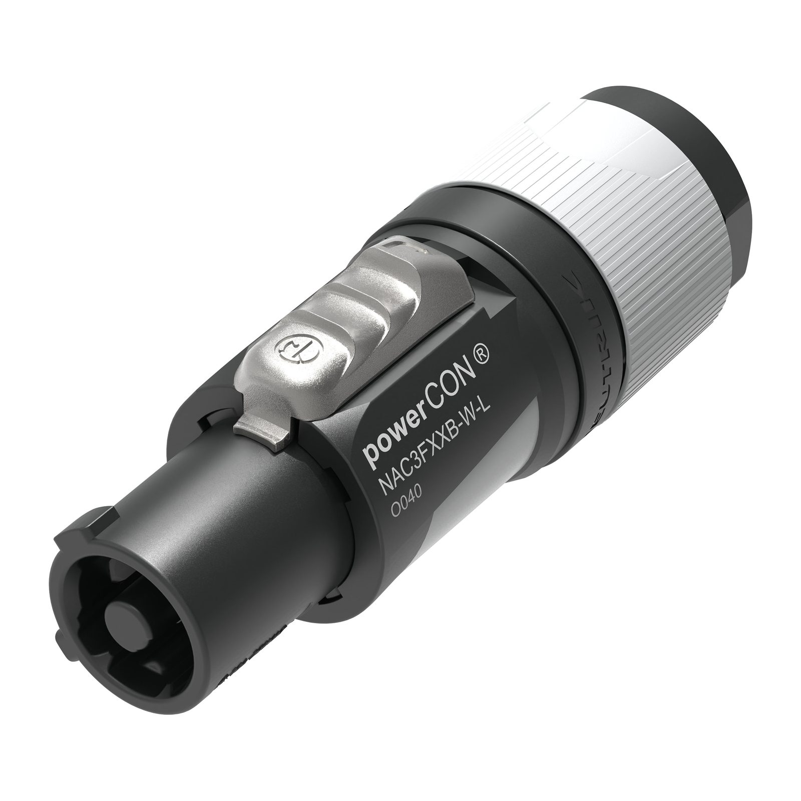 Connettore powerCON Femmina L per Uscite Nero/Bianco - Neutrik NAC3FXXBWL