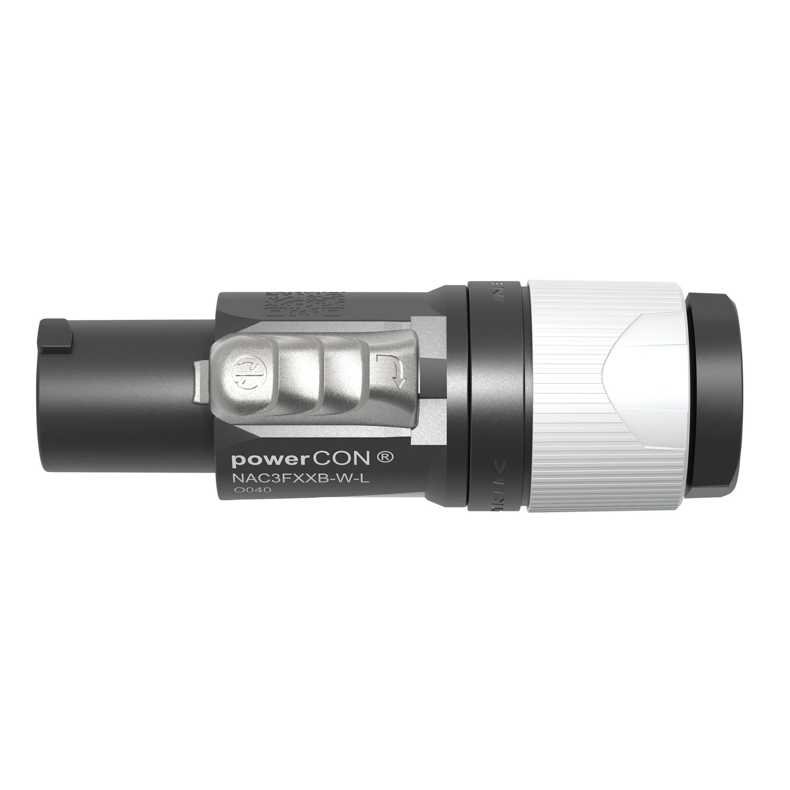 Connettore powerCON Femmina L per Uscite Nero/Bianco - Neutrik NAC3FXXBWL