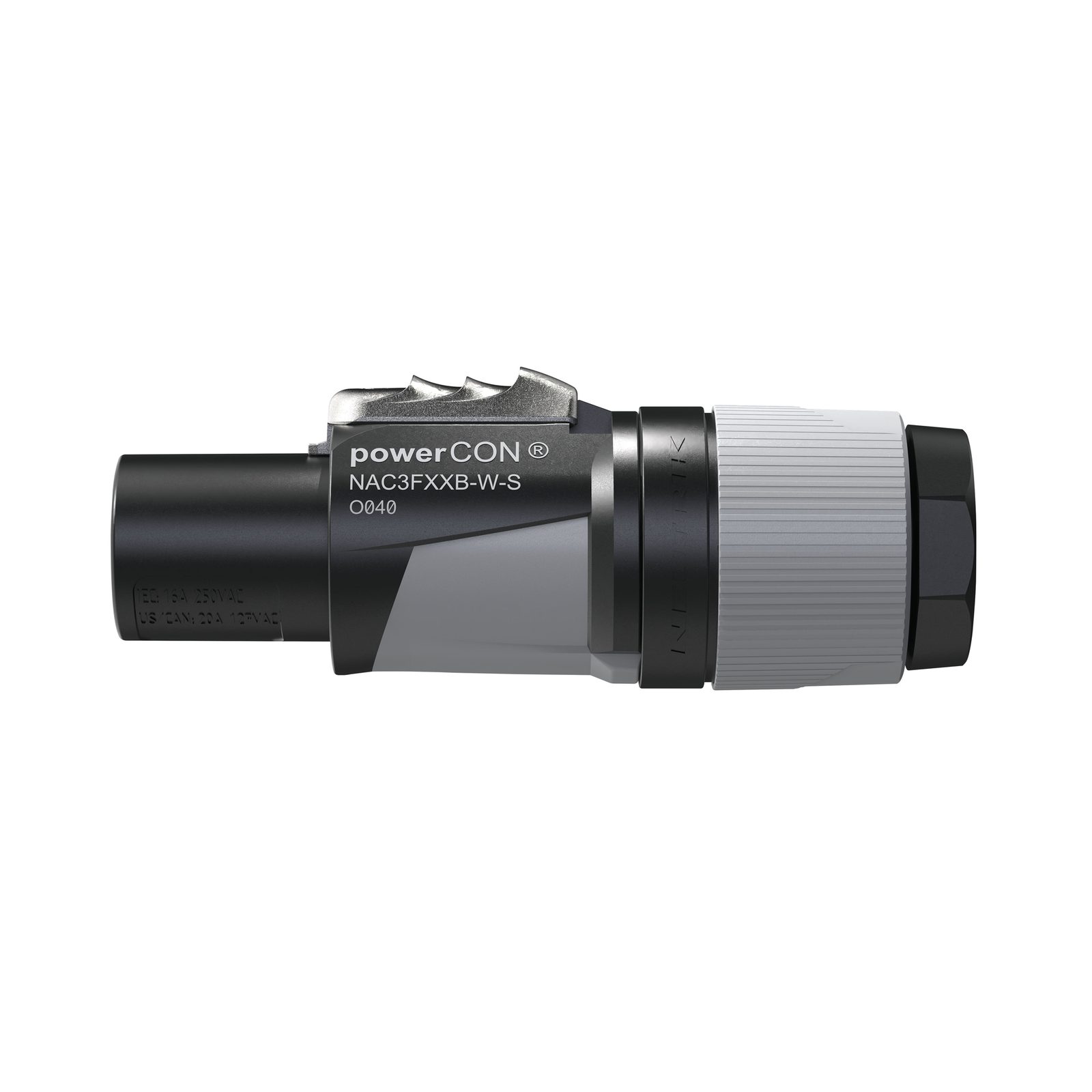 Connettore powerCON Femmina S per Uscite Nero/Bianco - Neutrik NAC3FXXBWS