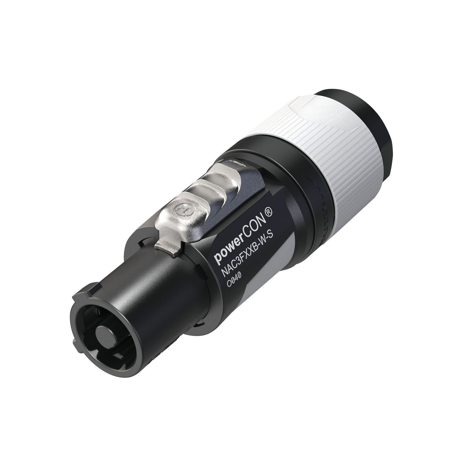 Connettore powerCON Femmina S per Uscite Nero/Bianco - Neutrik NAC3FXXBWS