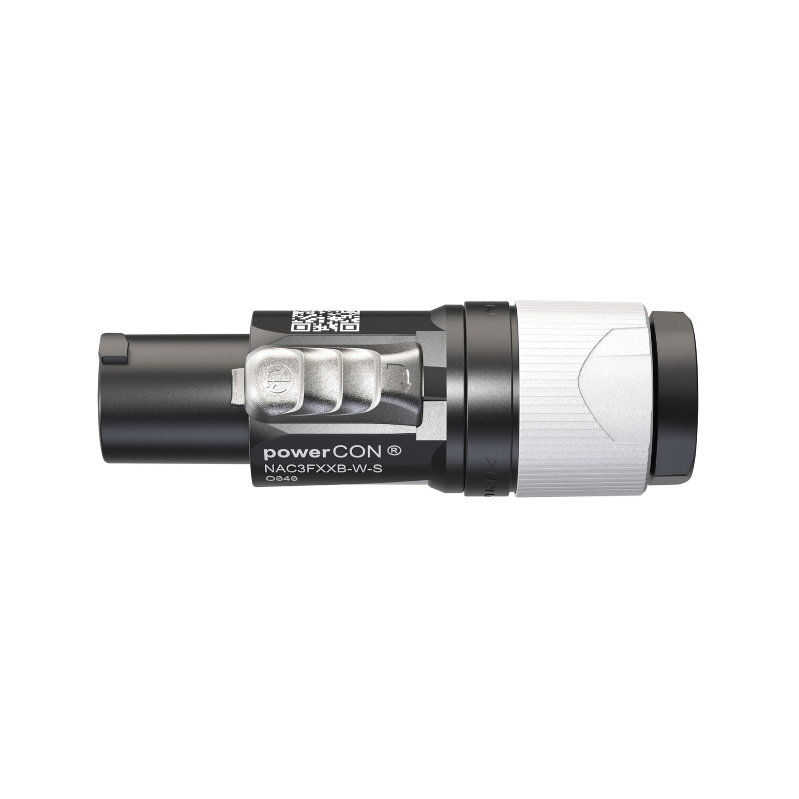 Connettore powerCON Femmina S per Uscite Nero/Bianco - Neutrik NAC3FXXBWS