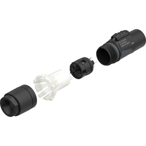 powerCON TRUE1 Power Out S Locking Male Connector 16 A - Neutrik NAC3MTRUE1S