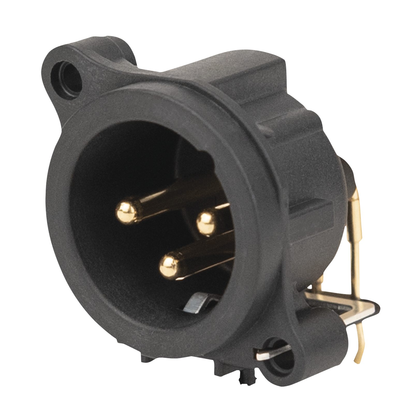 Presa XLR maschio 3 poli per chassis montaggio PCB - Neutrik NC3MAH