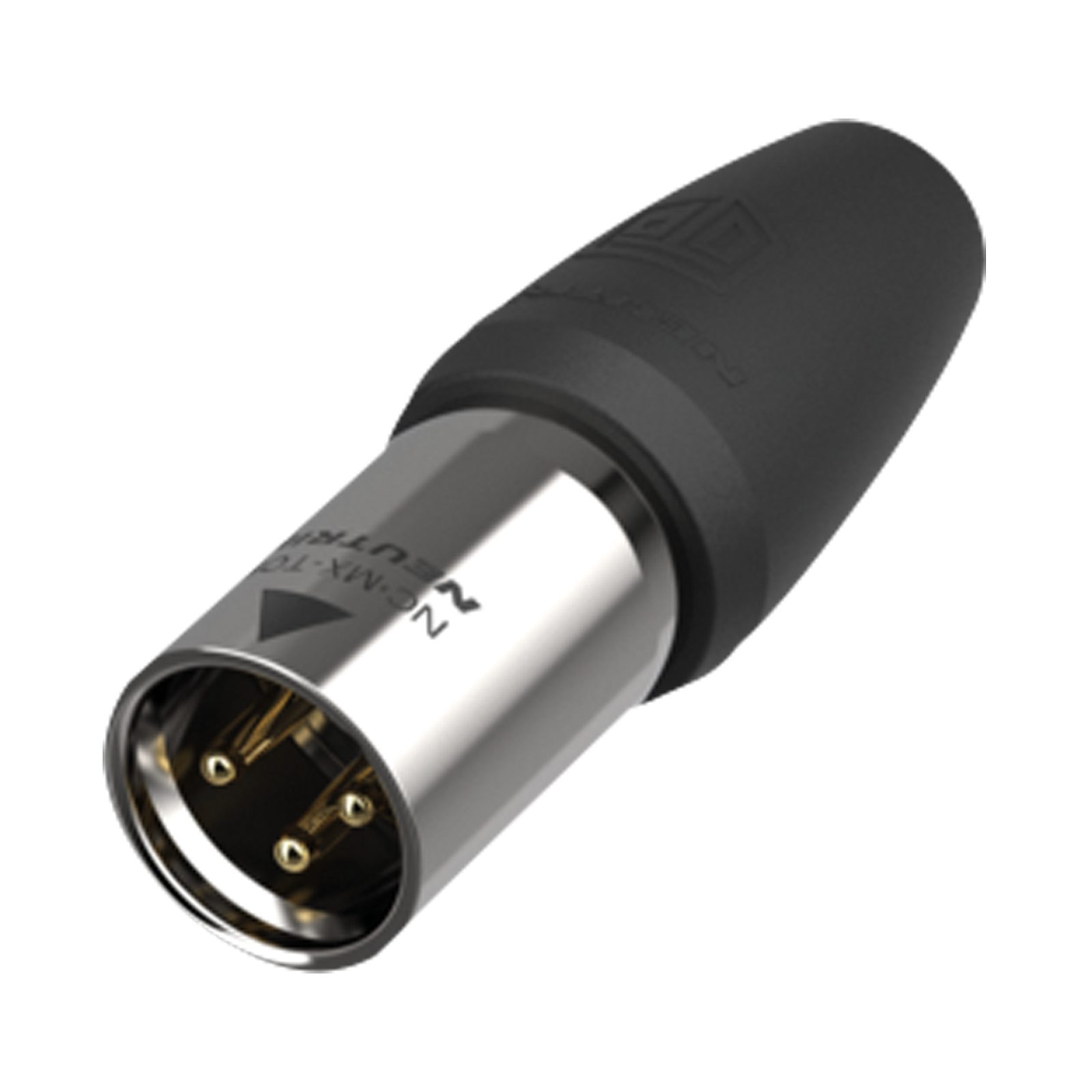Connettore XLR maschio 3 poli TOP IP65 custodia acciaio inox - Neutrik NC3MX1TOP