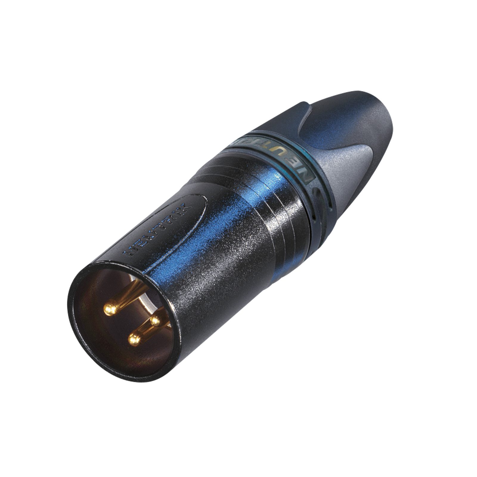 Connettore XLR cavo maschio 3 poli nero contatti oro - Neutrik NC3MXXB