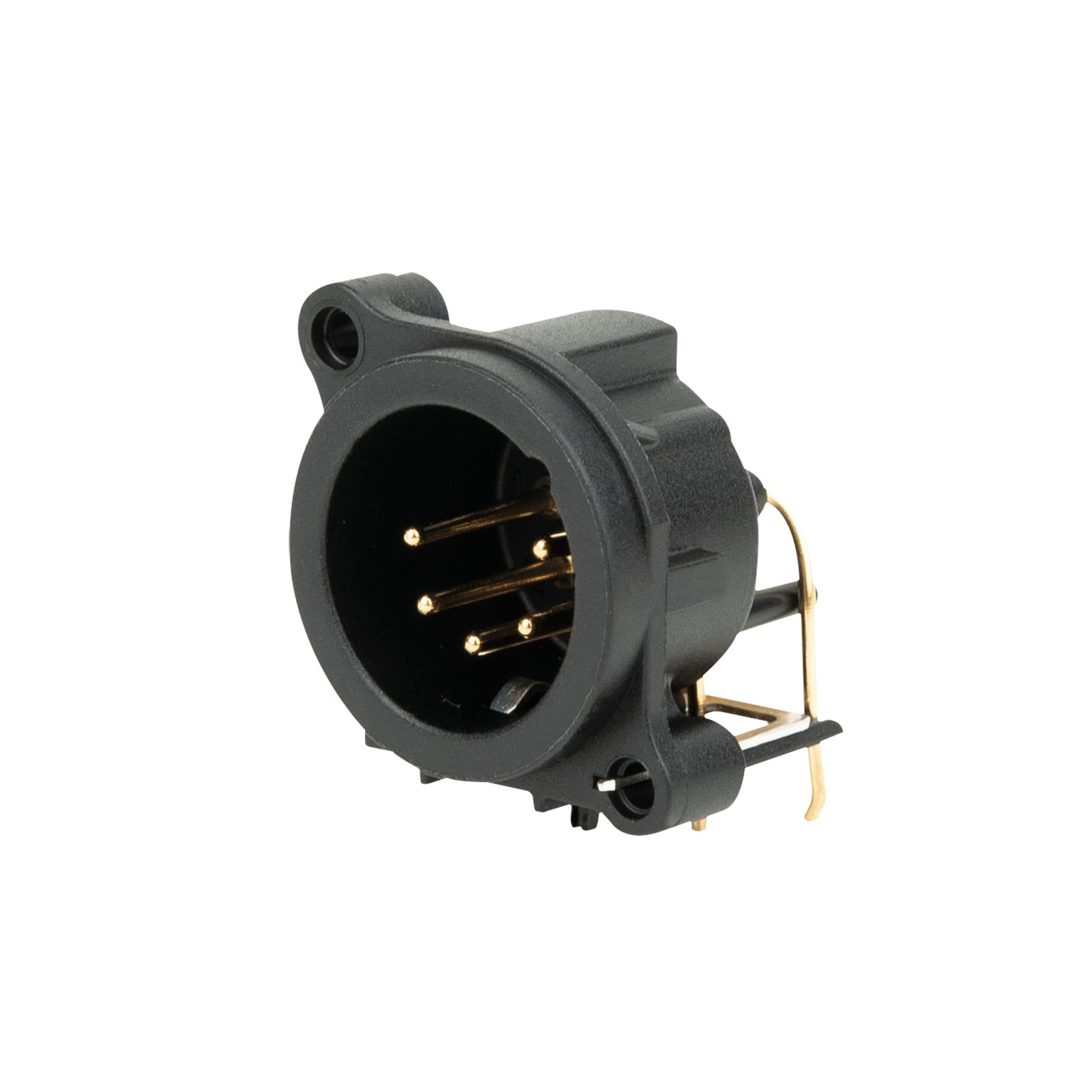 Presa XLR 5 poli maschio chassis orizzontale PCB - Neutrik NC5MAH