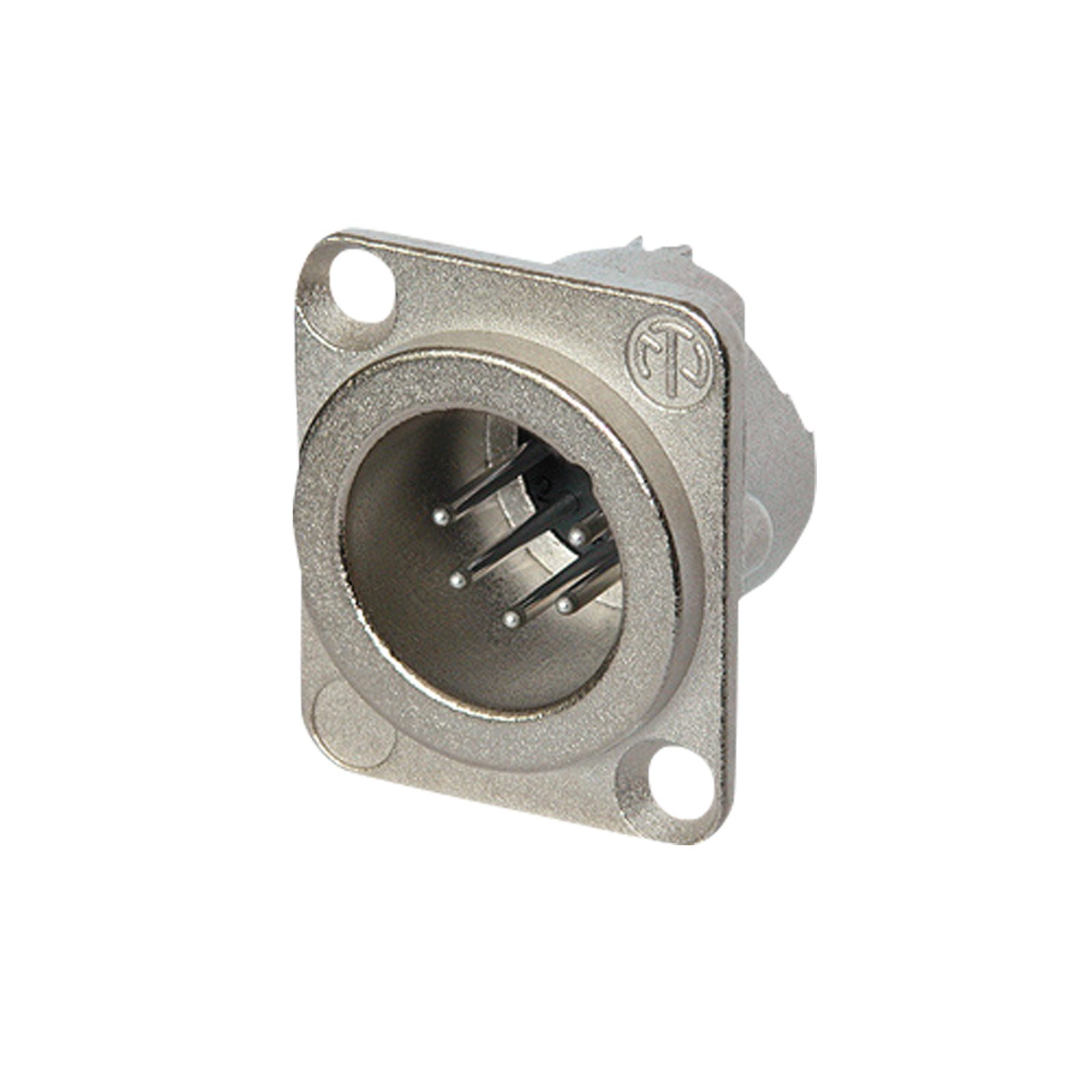 Presa XLR 5 poli maschio chassis metallo argento - Neutrik NC5MDLX