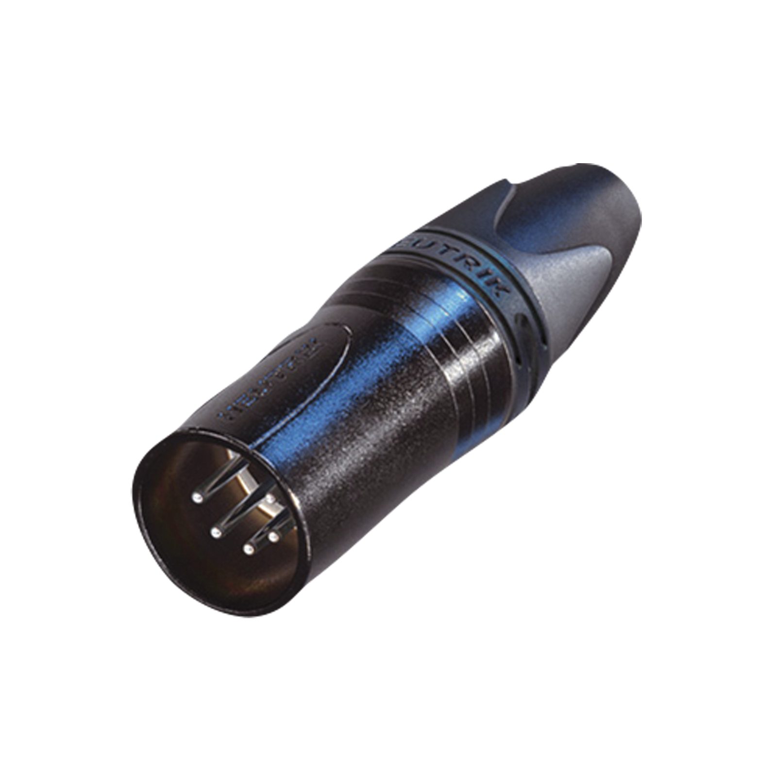 Connettore XLR 5 poli maschio XX nero contatti argento - Neutrik NC5MXXBAG
