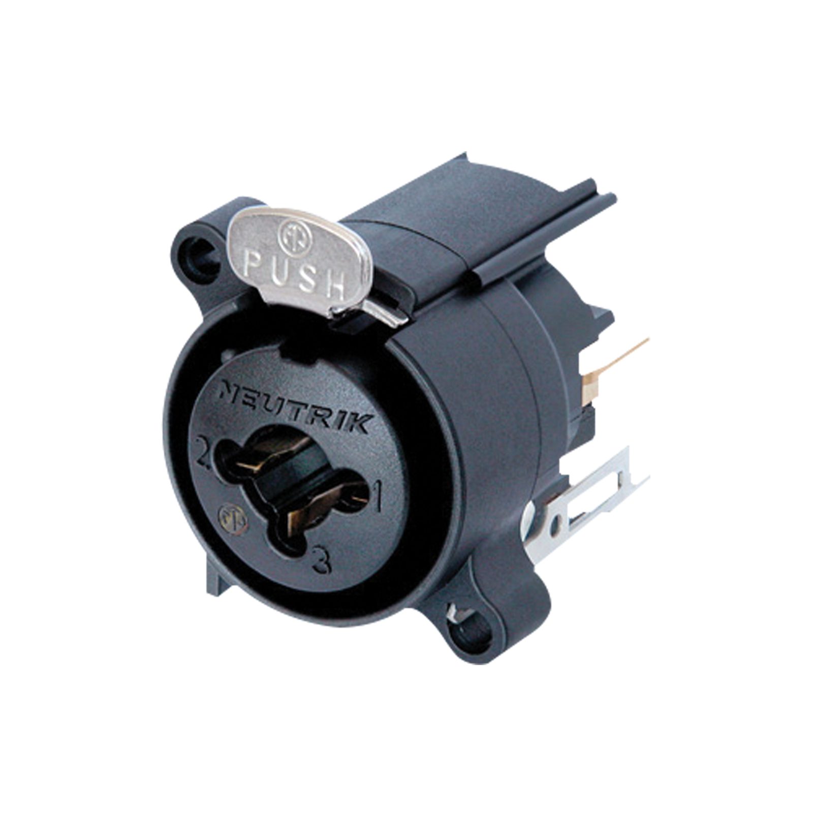Connettore ibrido XLR 3 poli femmina/jack stereo 6,3mm contatti bronzo - Neutrik NCJ6FAV