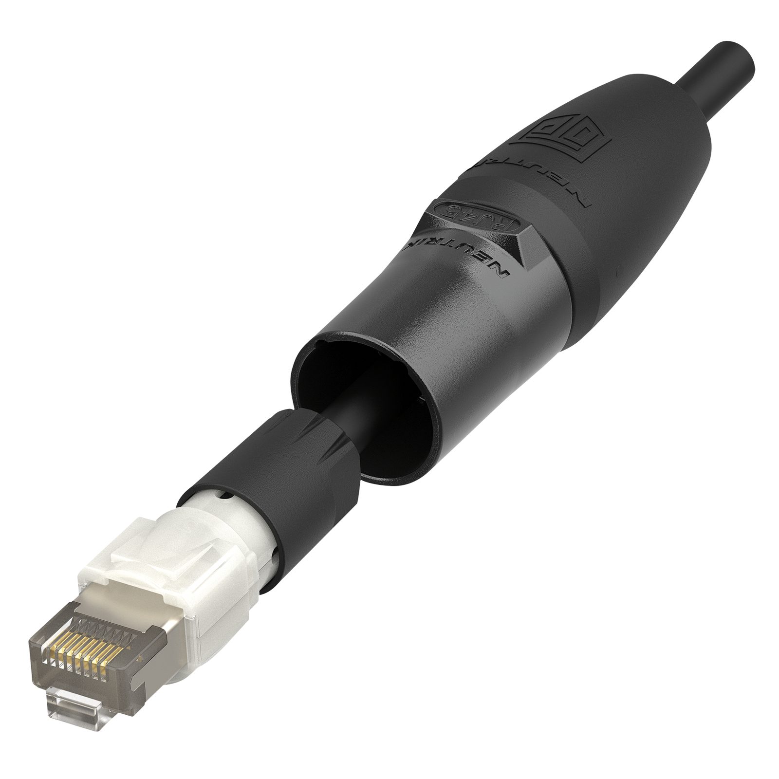 Portacavi etherCON IP65 nero 5-8mm - Neutrik NE8MXBTOP